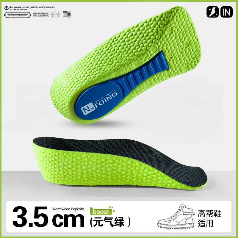 Memory Foam Height Increase Insoles for Men Women Shoes