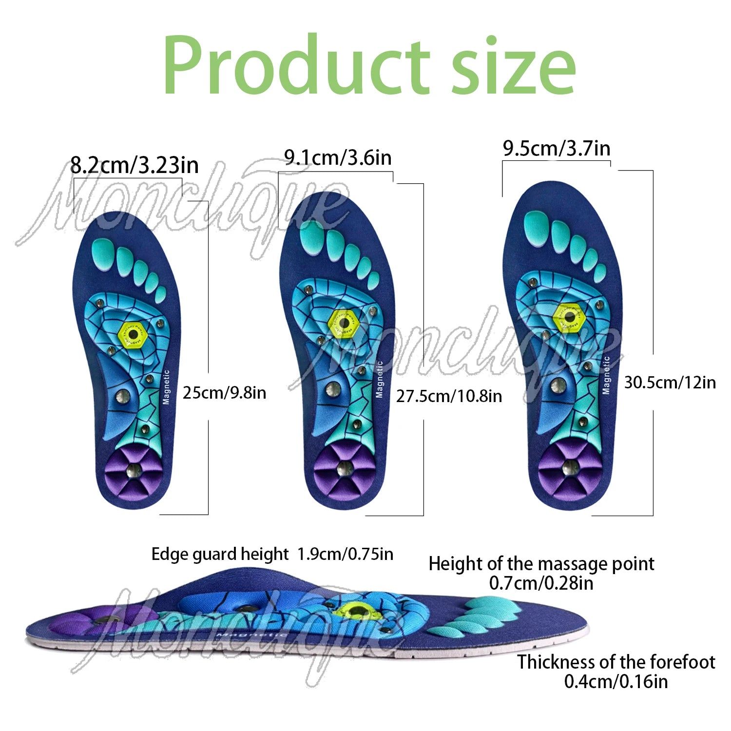 Magnetic Sports Shoe Insoles Orthopedic Shoes