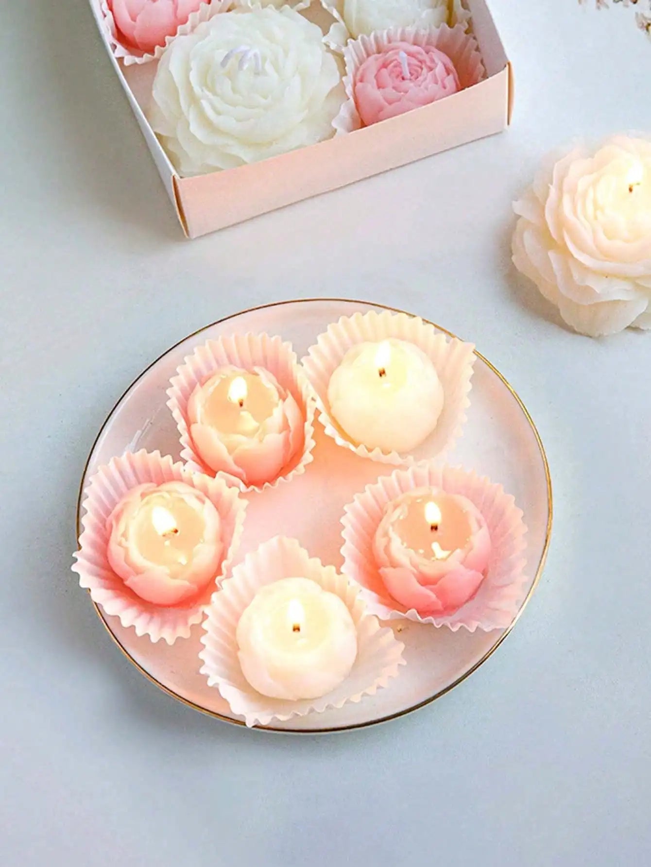 4pcs/Set Hand Made  Candles