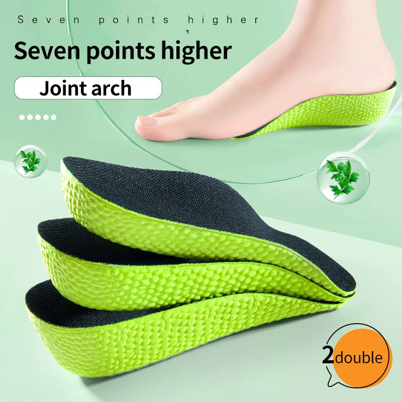Memory Foam Height Increase Insoles for Men Women Shoes