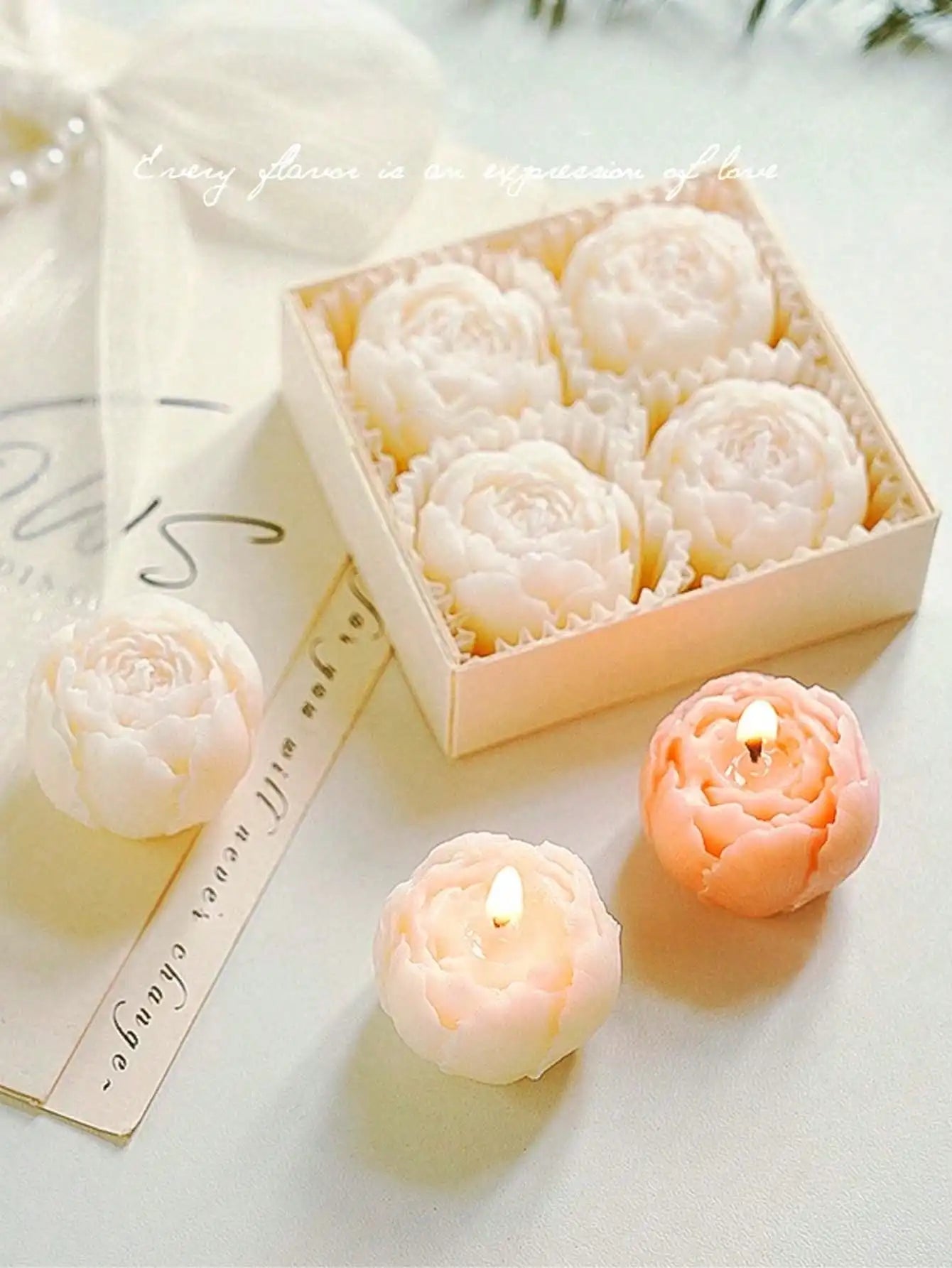 4pcs/Set Hand Made  Candles