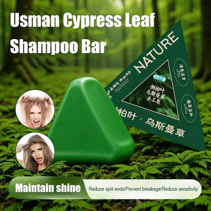 120g Usman Shampoo Soap Nourishing Scalp Control oil Remove dandruff Strengthen hair roots Reduce hair loss Cleanses Hair Care
