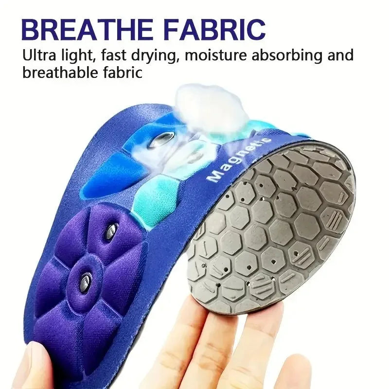 1/2Pair Magnetic Therapy Massage Insoles for Orthopedic Arch
