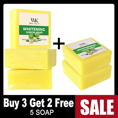 Whitening Lemon Soap, Natural Glow,  For Face And Body