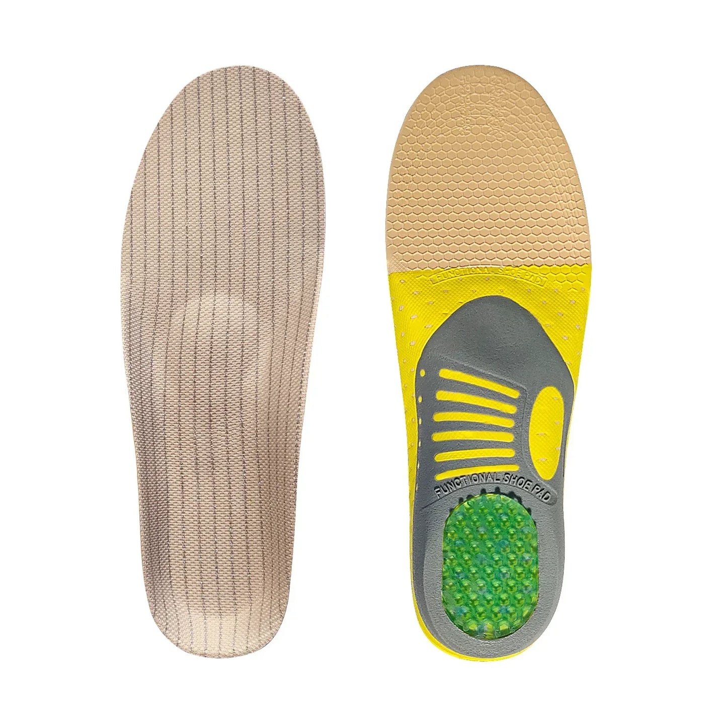 Orthopedic Insoles Man Woman Arch Support Flat Foot Correction Sports Camping Massage Breathable Sweat-absorbing Cushion Pad