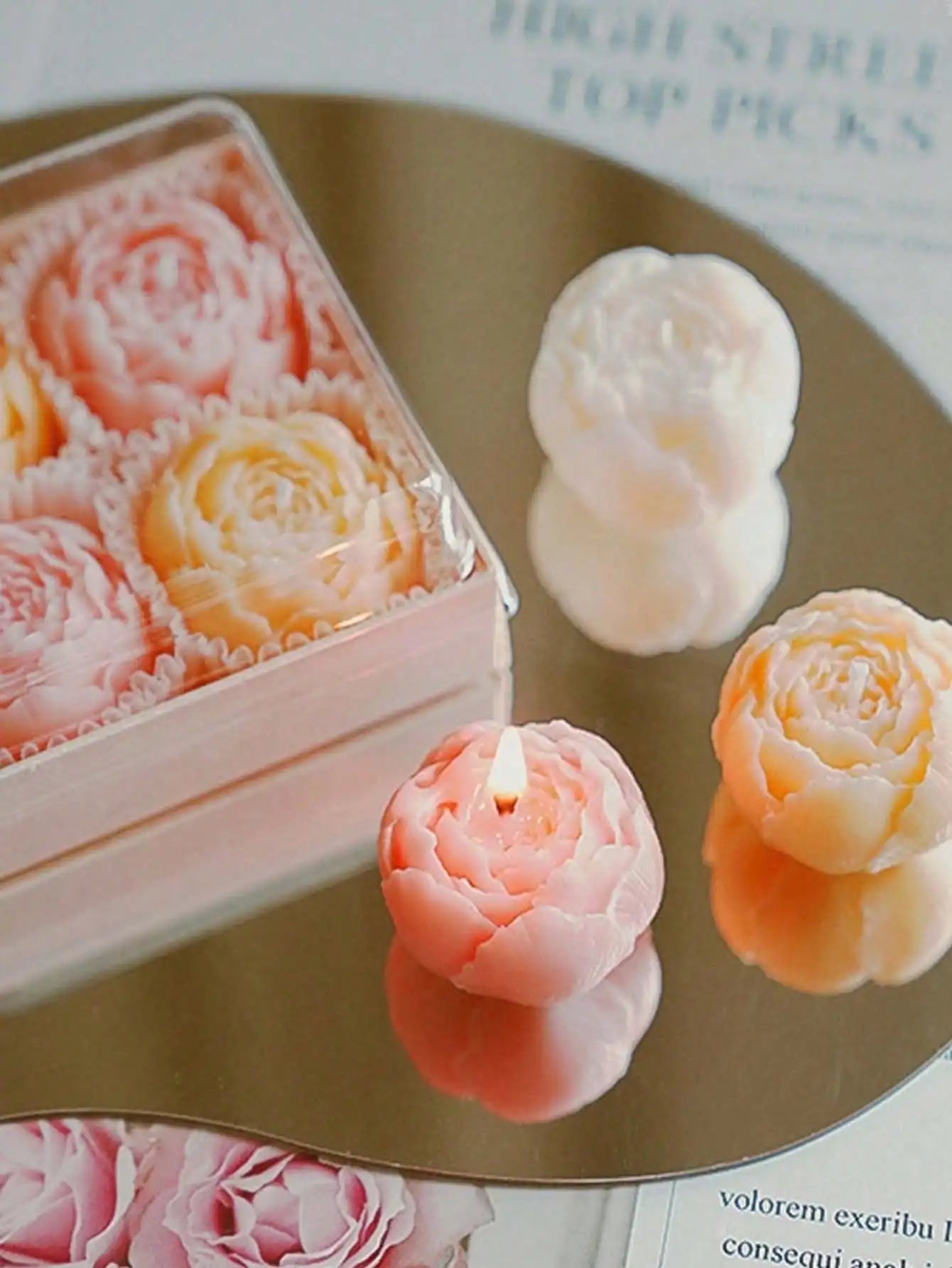 4pcs/Set Hand Made  Candles